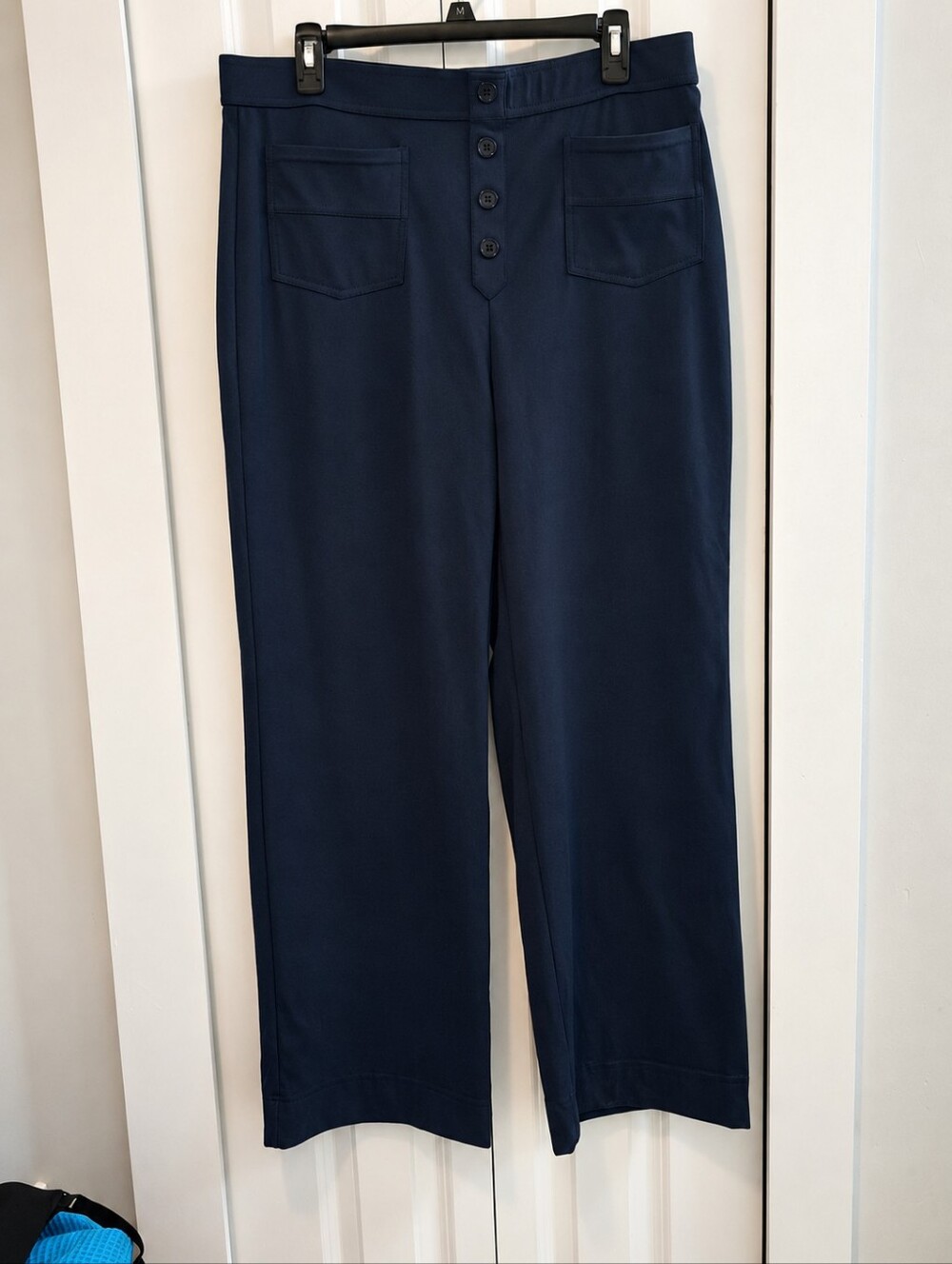 NWT Halara High Waisted Straight Leg Pants XL Midnight Blue Stretch